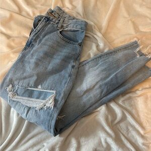 American Eagle Outfitters Light Blue Distressed Jeans
